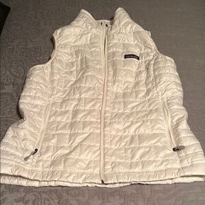 Patagonia Cream Quilted Puffer Vest